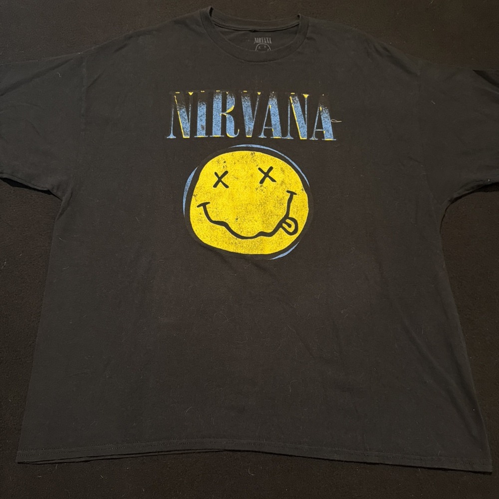 Nirvana Black Tee T-Shirt Size 2XL